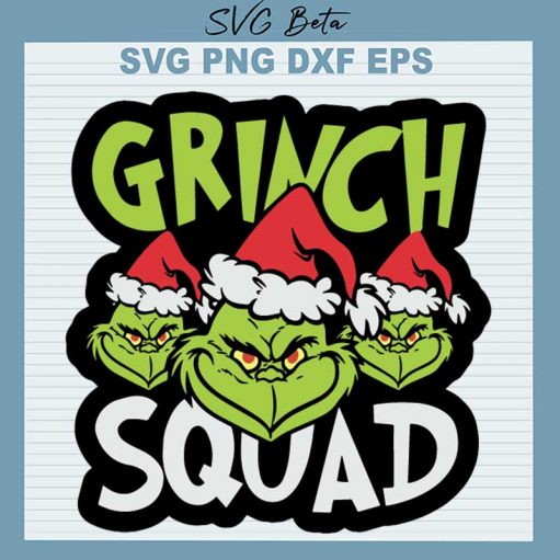 Grinch Squad SVG