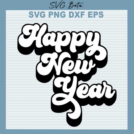 Happy new year svg