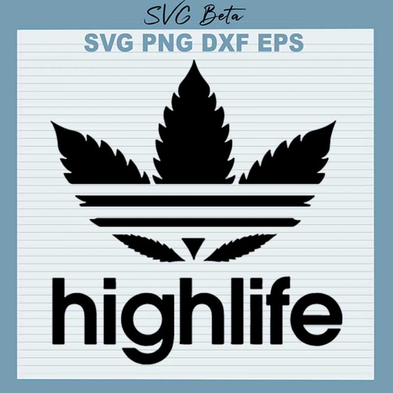 Highlife Adidas Leaf SVG, Adidas Leaf SVG, Weed Adidas Logo SVG Cut ...