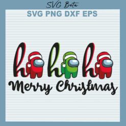 Among Us Ho Ho Ho Christmas SVG