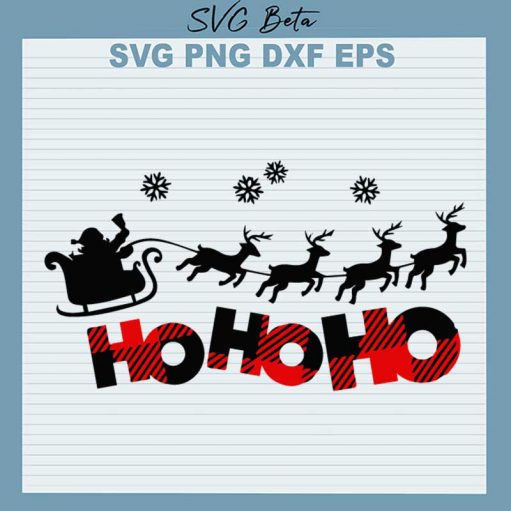 Ho Ho Ho Christmas Svg