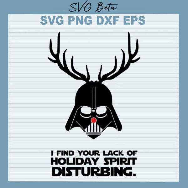 I Find Your Lack of Faith Disturbing star wars SVG, Star wars Christmas SVG, Christmas SVG