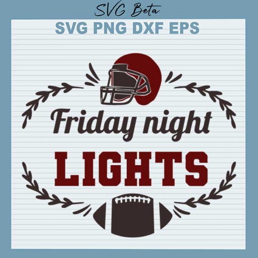 Friday Night Lights Football SVG