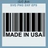 Made In Usa Barcode Svg