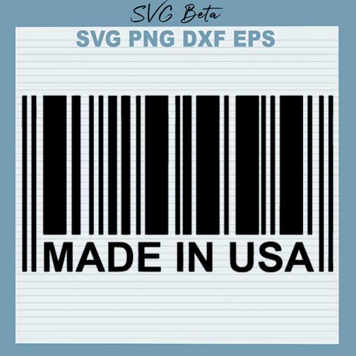 Made In USA Barcode SVG