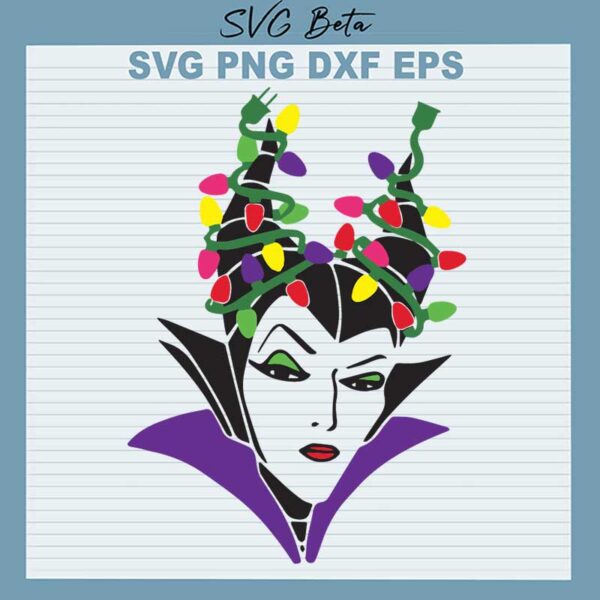 Christmas Maleficent SVG