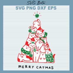 Merry Catmas SVG