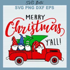 Gnome Merry Christmas Y'all SVG