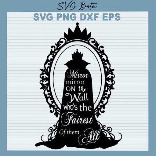 Disney Snow White Mirror SVG