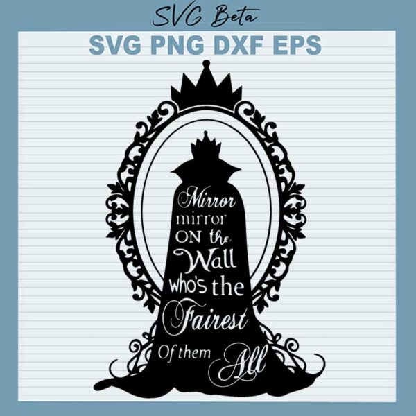Disney Snow White Mirror SVG