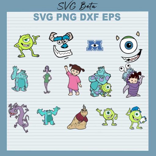 Monsters Inc SVG