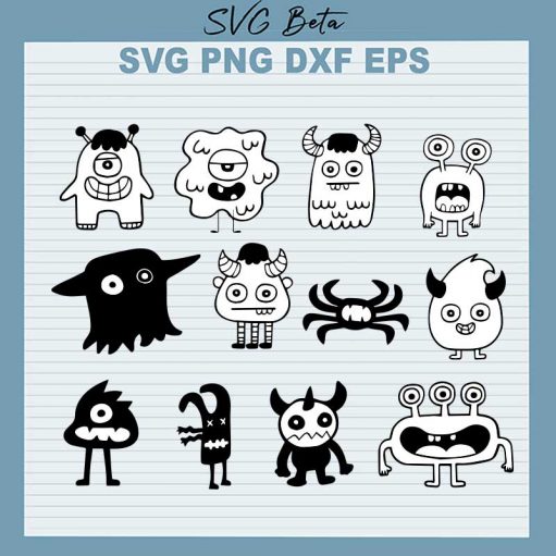 Monster Characters SVG