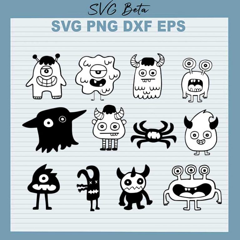 Monster Characters Svg, Monster Cartoon Svg, Monster University Svg Png 