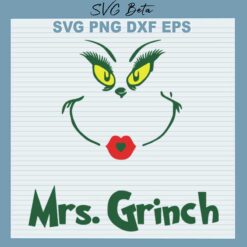 Mrs Grinch SVG