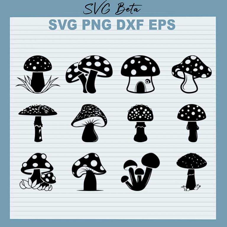 Mushroom Bundle SVG, Mushroom Magic SVG PNG DXF cut file