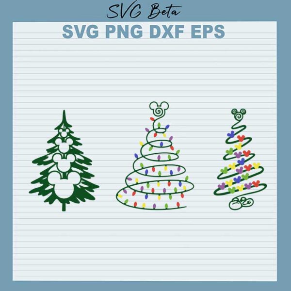 Disney Christmas Tree SVG