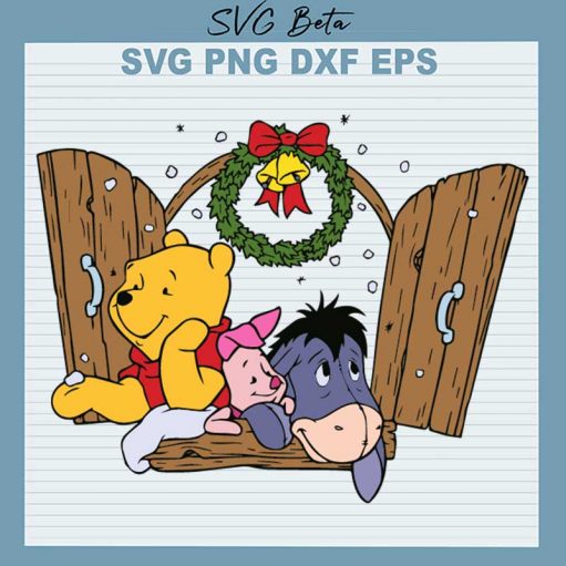 Winnie The Pooh Christmas SVG