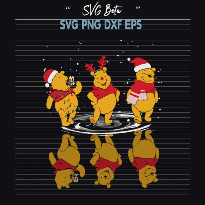 Christmas Winnie The Pooh SVG