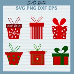 Christmas Gift Box Bundle SVG