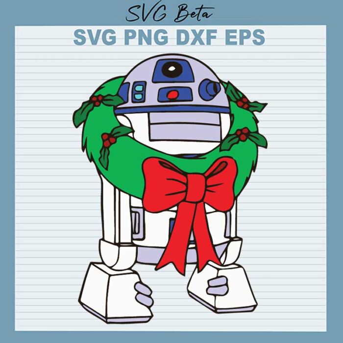 R2d2 Star Wars Christmas Svg, R2d2 Christmas Svg, Christmas Star wars SVG PNG DXF