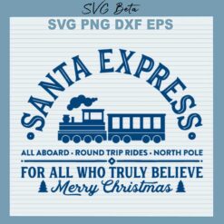 Santa express svg