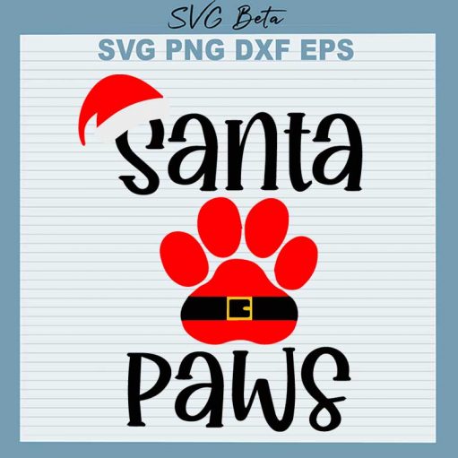 Santa Paws SVG