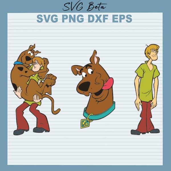 Scooby Doo And Shaggy SVG