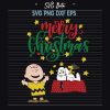 Snoopy and Charlie Brown Merry Christmas SVG