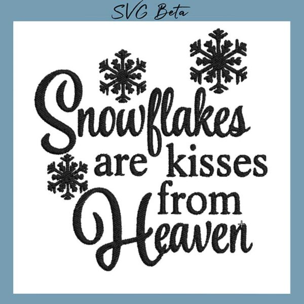 Snowflake embroidery design