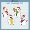 Christmas Snowman Bundle SVG