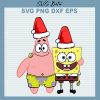 Santa Sponge bob SVG