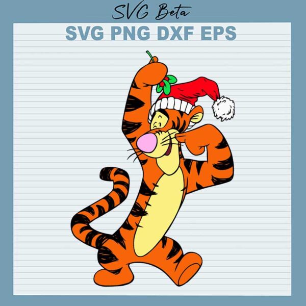 Santa Tiger Winnie The Pooh SVG