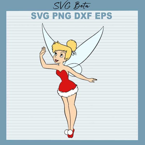 tinker bell christmas svg