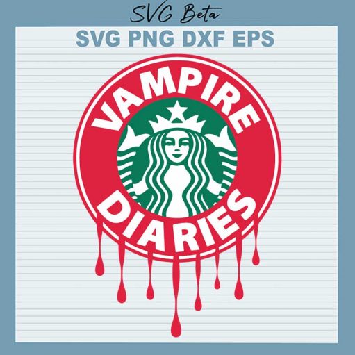 Starbucks Logo Vampire Diaries SVG, Vampire Diaries SVG, Starbucks ...