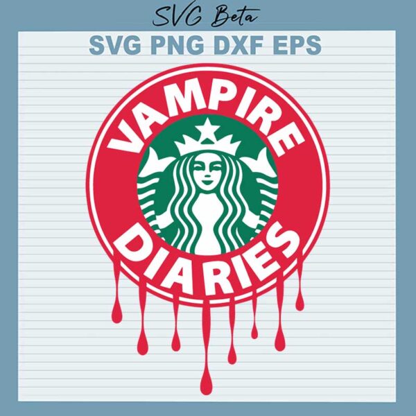 Starbucks Logo Vampire Diaries SVG
