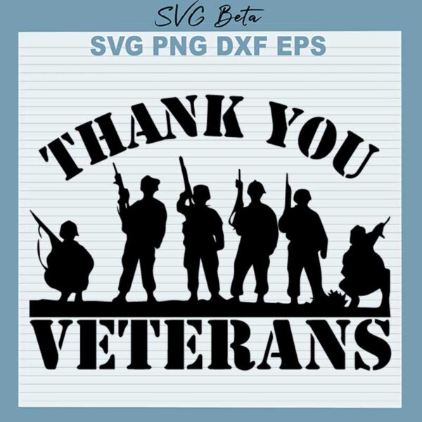 Thank You Veterans SVG