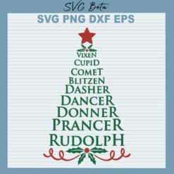 Donner Prancer Rudolph Christmas SVG