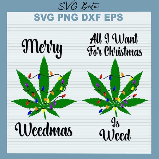 Merry Weedmas SVG