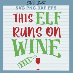 This Elf runs on wine svg