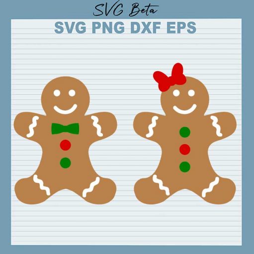 Gingerbread Christmas Svg