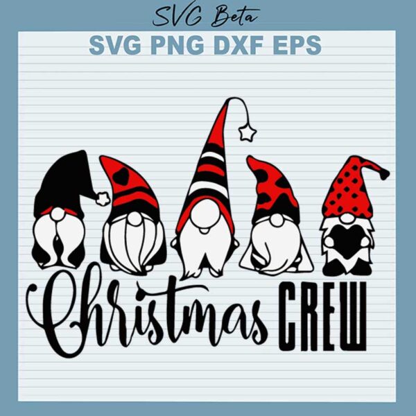 Gnome Christmas Crew SVG
