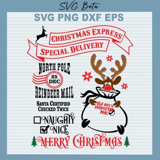 Christmas Express Special Delivery svg