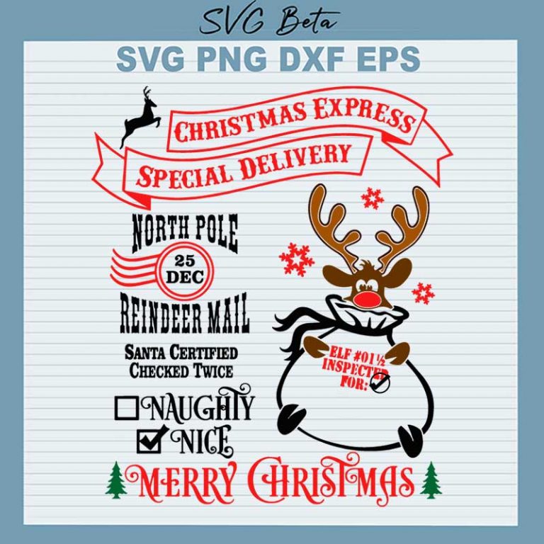 Christmas Express Special Delivery svg, North Pole Christmas SVG