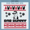 Bad Bunny Ugly Christmas Sweater SVG