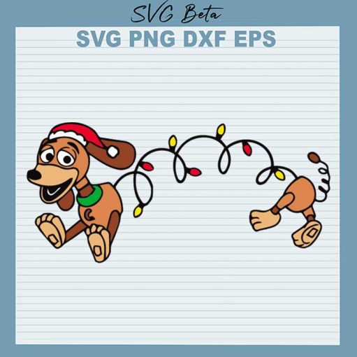 Toy Story Slinky Christmas Light SVG, Christmas Toy Story SVG, Slinky Dog SVG, Toy Story Christmas Light SVG