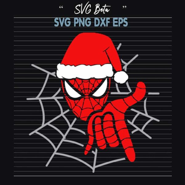 Christmas With Spiderman SVG