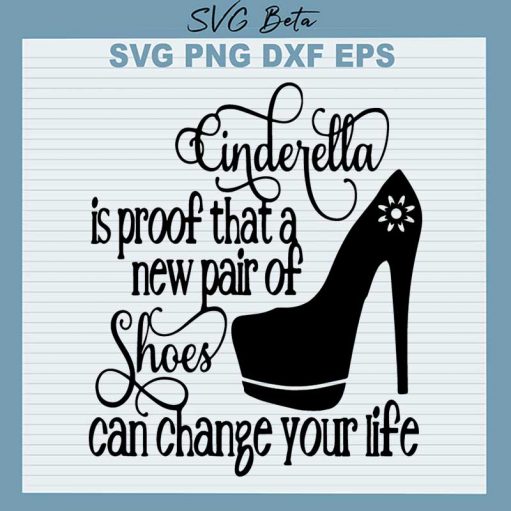 Disney Cinderella Shoe Svg