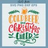 Cold Beer And Christmas Cheer Svg