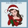 Christmas Belle Princess Svg