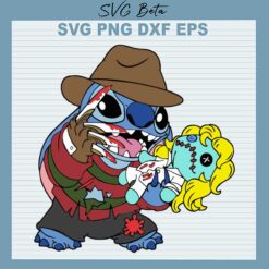 Horror Freddy Krueger Stitch SVG